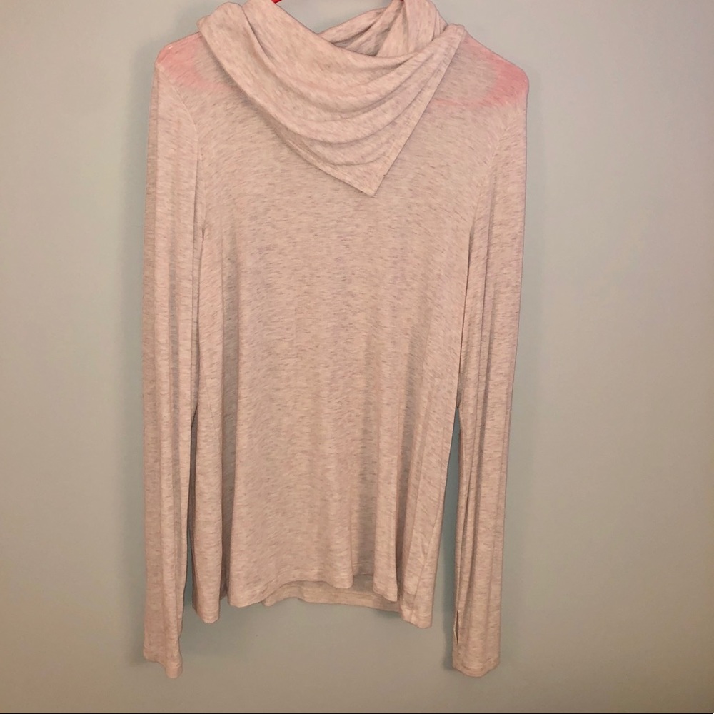 Cream Cowl Neck Top